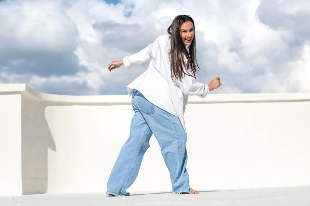 pantalones azules